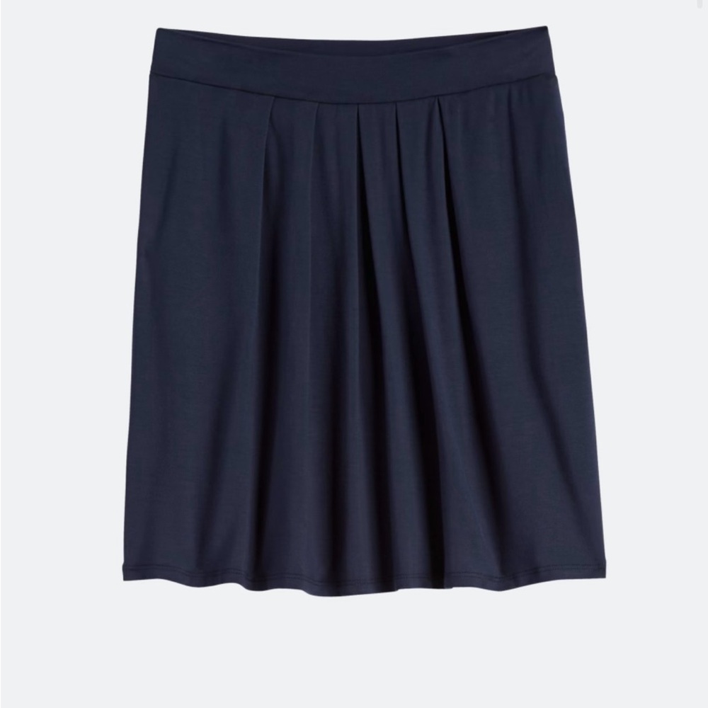 Loveappella Dark Blue A-Line Skirt